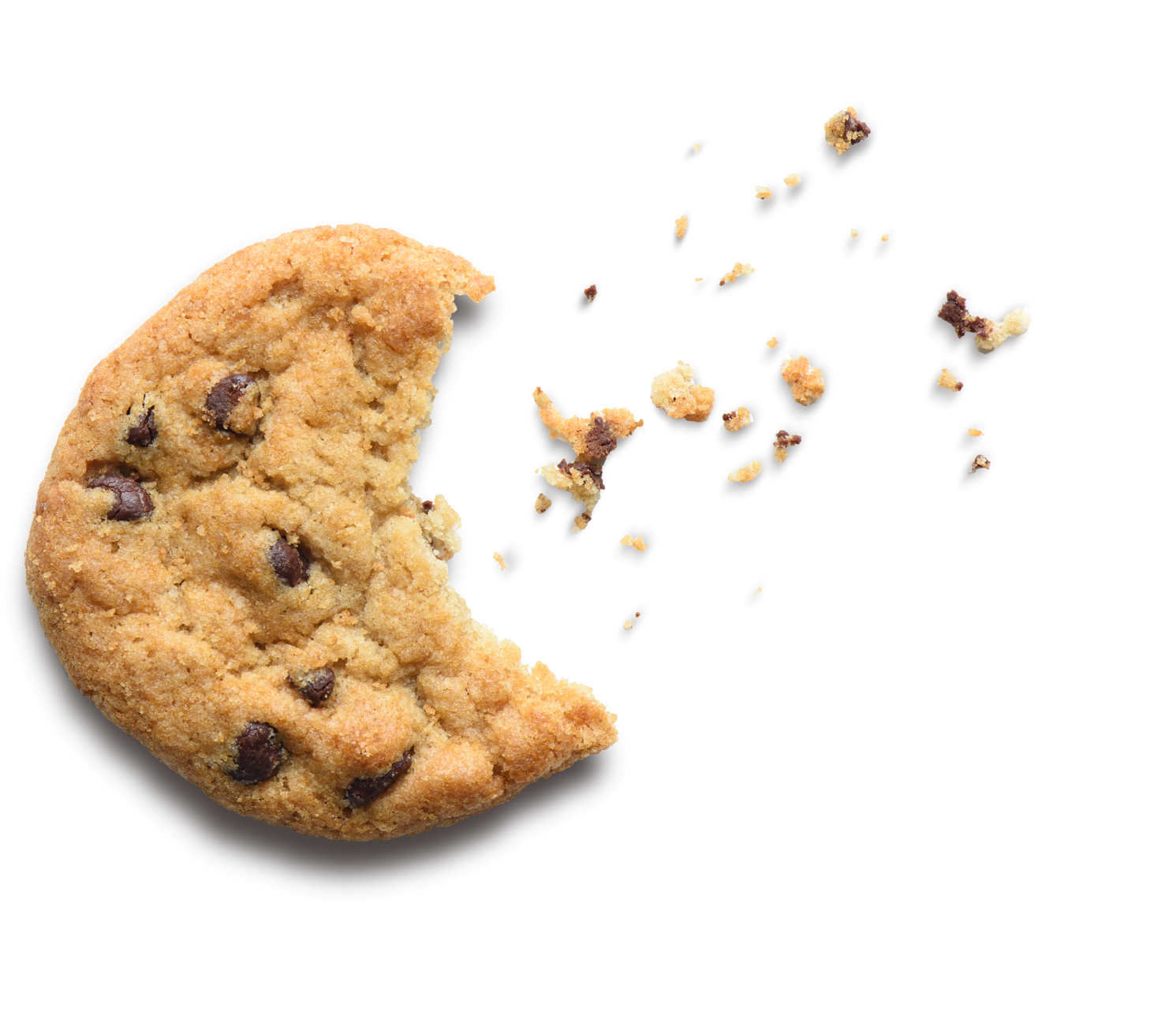 Bitten Chocolate Chip Cookie Cutout